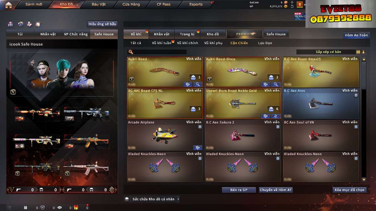 shop acc cf uy tin gia re